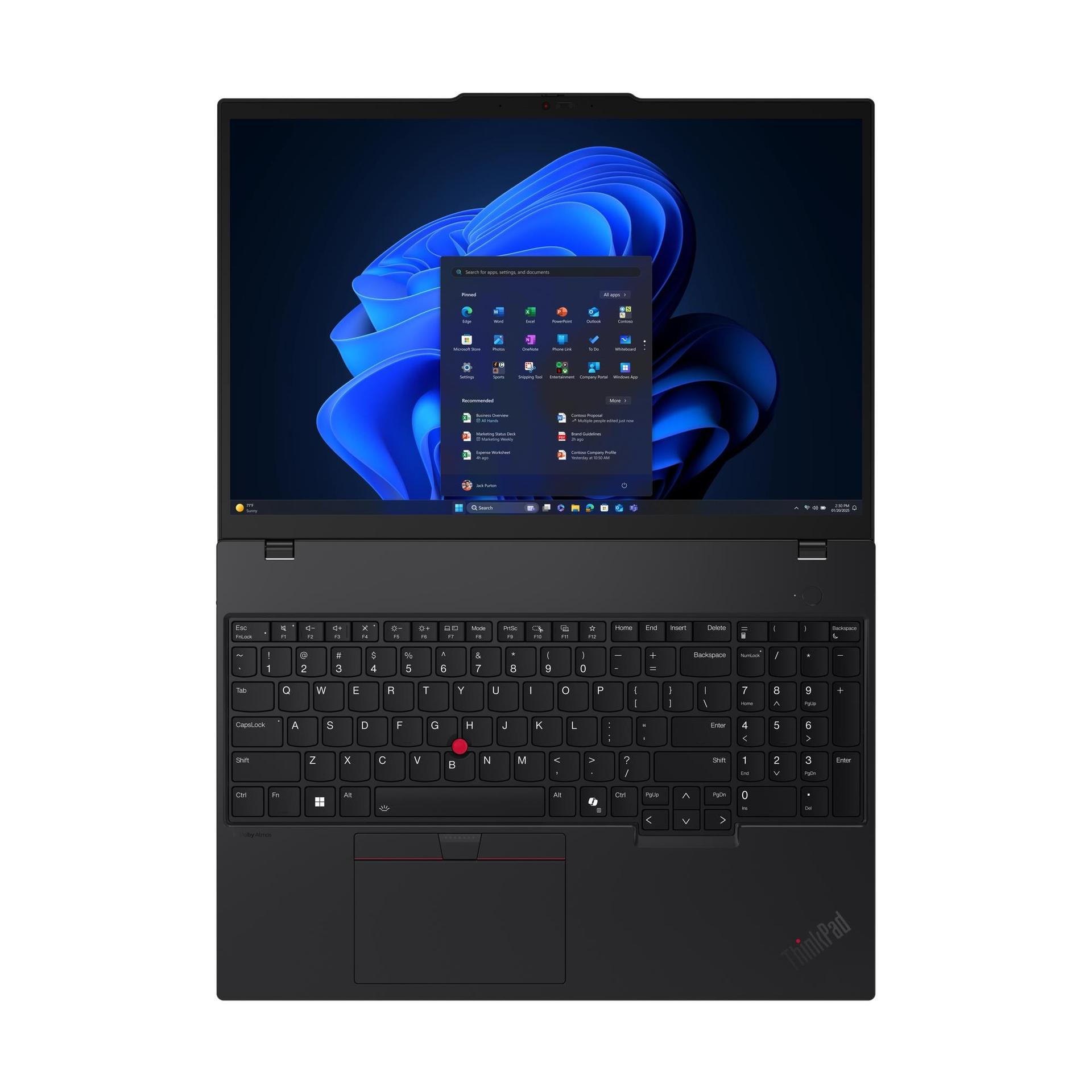 Vista 5 de Notebook Lenovo ThinkPad T16 Gen 4 16" WUXGA IPS, Core Ultra 7 255U hasta 5.2GHz 32GB DDR5