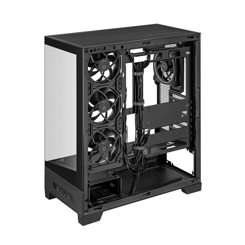 Vista 3 de Case ASUS A31 Plus Negro para PC Gaming