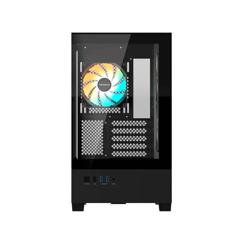 Vista 3 de Gabinete Gigabyte C201P Micro-ATX ARGB Negro