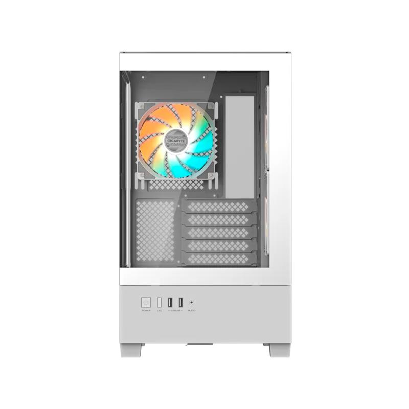 Vista 2 de Gabinete Gigabyte C201P Micro-ATX ARGB Blanco