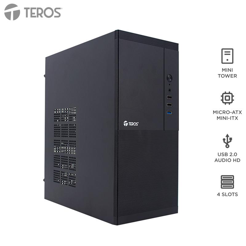Case Teros TE-1033S Mini Tower ATX 250W USB 3.0 Negro