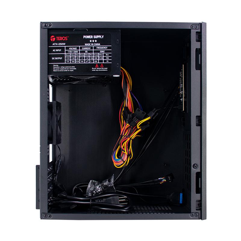 Vista 5 de Case Teros TE-1033S Mini Tower ATX 250W USB 3.0 Negro