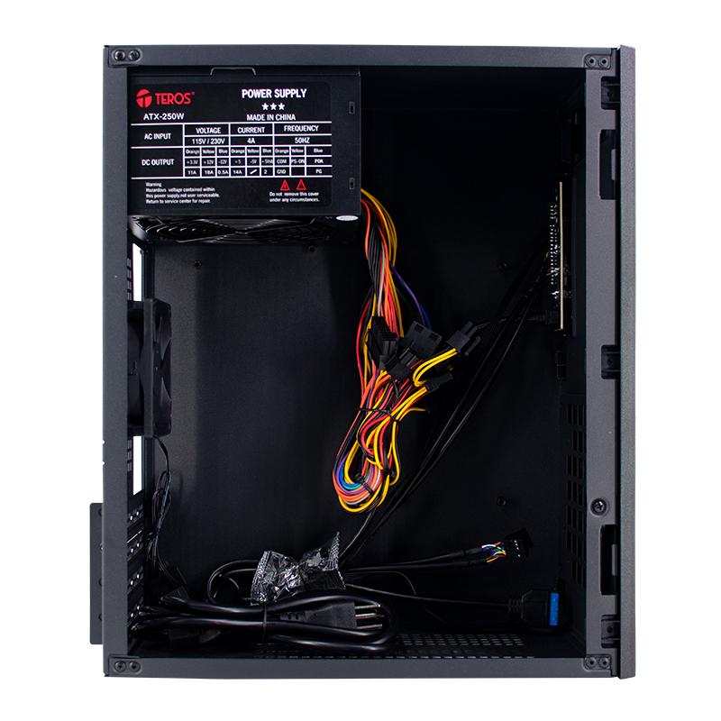 Vista 5 de Case Teros TE-1035S Mini Tower ATX 250W USB 3.0 Negro