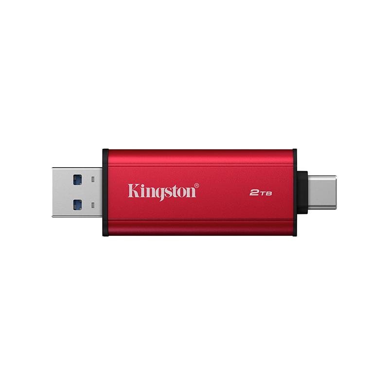 Vista 2 de SSD Portátil Kingston Dual USB 2TB USB 3.2 Gen 2