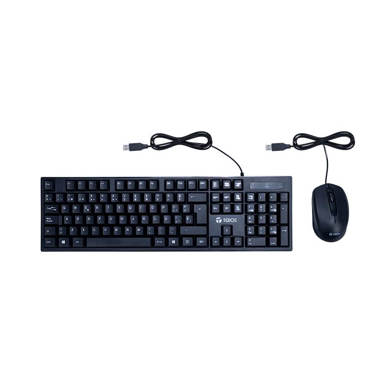 Vista 2 de Combo Teclado y Mouse Teros TE-5015 USB