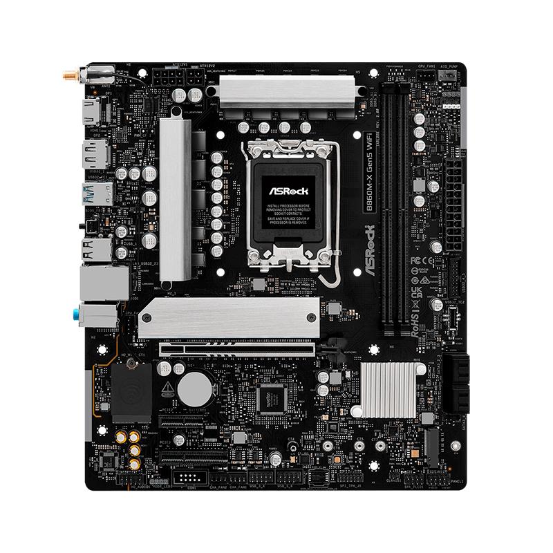 Vista 2 de Motherboard ASRock B860M-X Gen5 WiFi DDR5