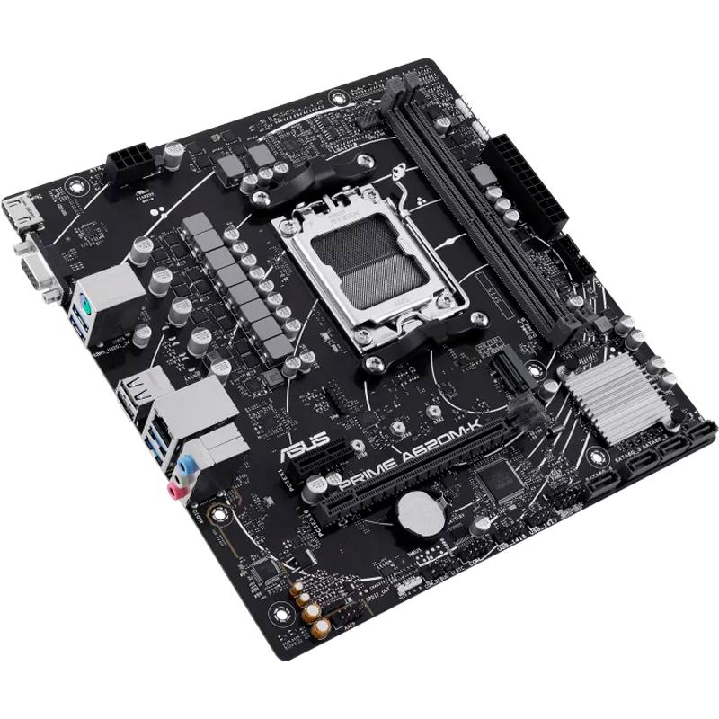 Vista 4 de Motherboard ASUS PRIME A620M-K, Chipset AMD A620, Socket AMD AM5, mATX