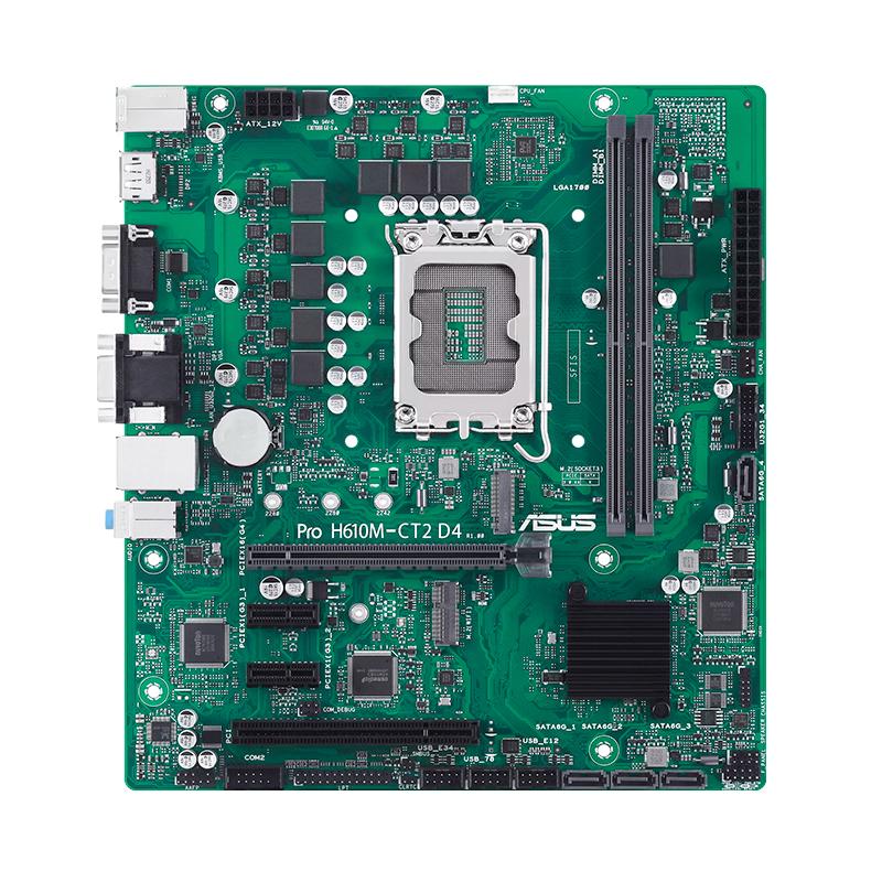 Vista 2 de Motherboard ASUS Pro H610M-CT2 D4-CSM Intel LGA1700