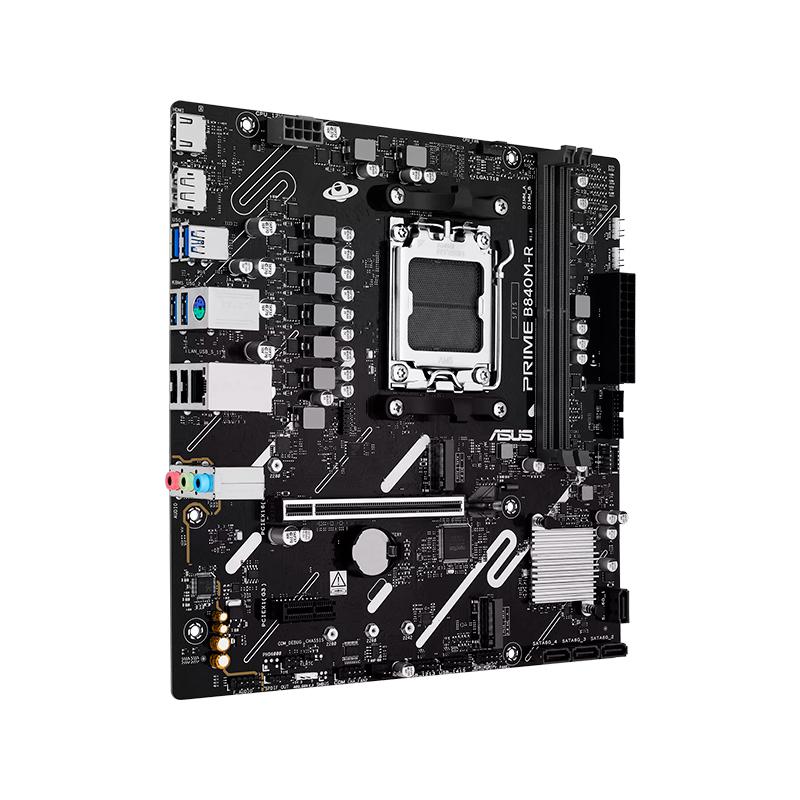 Vista 2 de Placa madre ASUS PRIME B840M-R, AMD B840, AM5, DDR5, micro-ATX