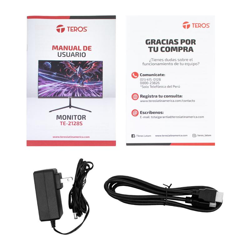 Vista 5 de Monitor Teros TE-2128S 21.5" FHD IPS 100Hz 1ms Negro