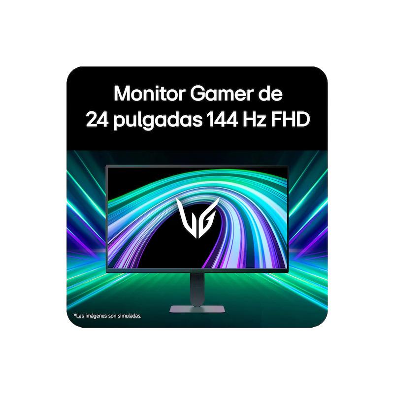 Vista 10 de Monitor LG UltraGear G4 24G414B, 24/FHD/IPS/144Hz/HDMI/DP/Salida para auriculares (3.5mm)