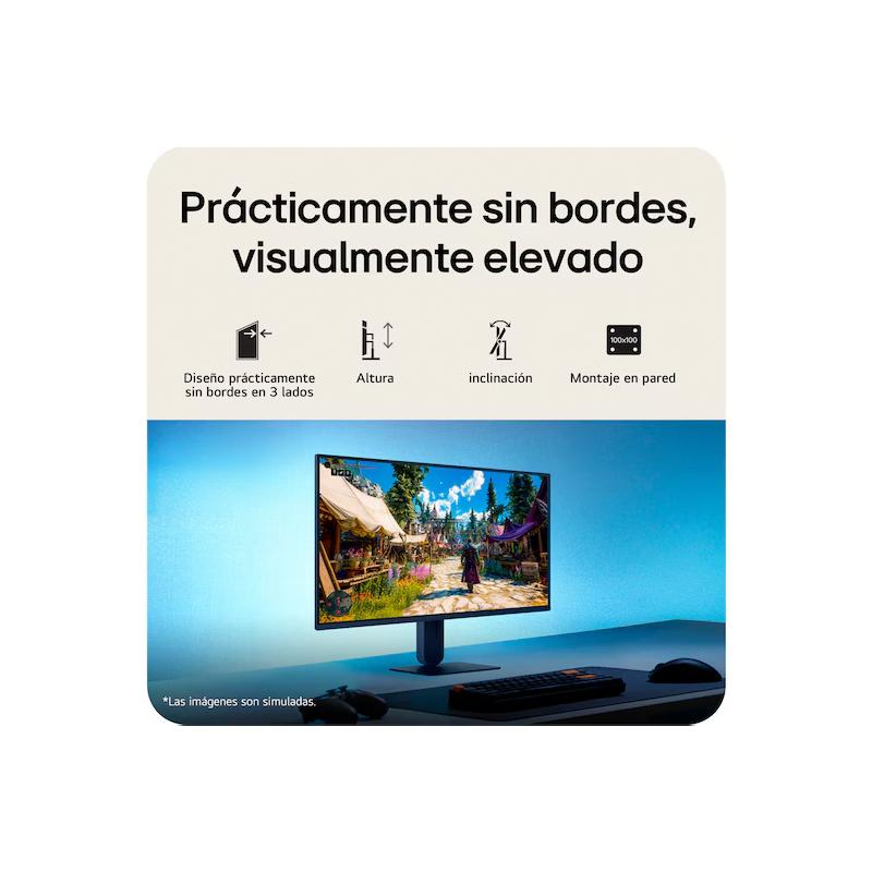 Vista 8 de Monitor LG UltraGear G4 24G414B, 24/FHD/IPS/144Hz/HDMI/DP/Salida para auriculares (3.5mm)