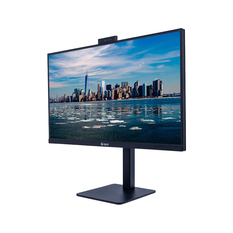 Vista 3 de Monitor plano TEROS TE-2720CS, 23.8" QHD IPS, 144Hz, 1ms, HDMI, DP, Cámara, Micrófono