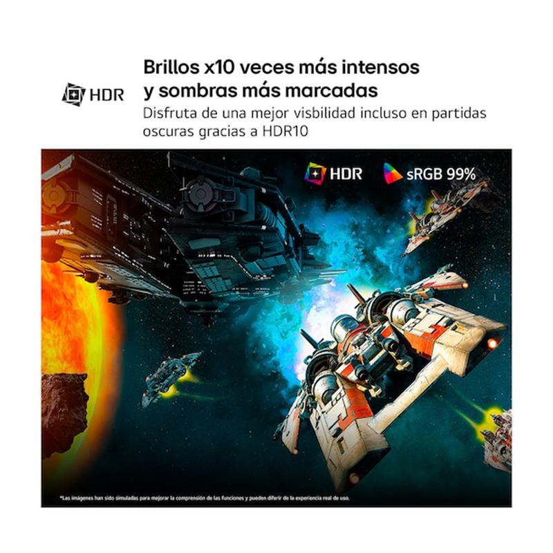 Vista 7 de Monitor LG UltraGear G4 27G414B, 27/FHD/IPS/144Hz/HDMI/DP/Salida para auriculares