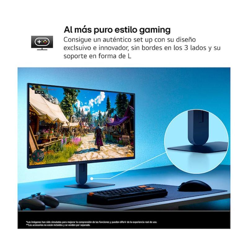 Vista 10 de Monitor LG UltraGear G4 27G414B, 27/FHD/IPS/144Hz/HDMI/DP/Salida para auriculares