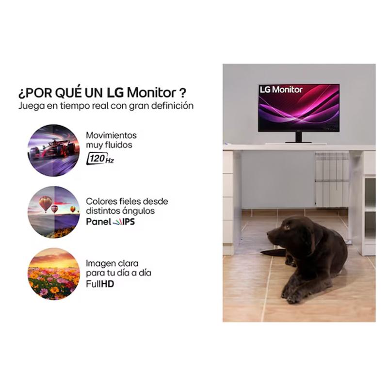 Vista 8 de Monitor LG U4 27U411B-B, 27/FHD/IPS/144Hz/HDMIx1/Salida_auriculares (3.5mm)