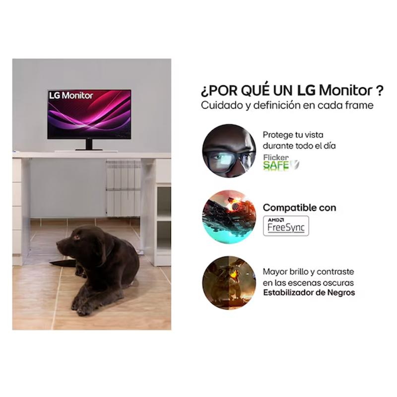 Vista 9 de Monitor LG U4 27U411B-B, 27/FHD/IPS/144Hz/HDMIx1/Salida_auriculares (3.5mm)