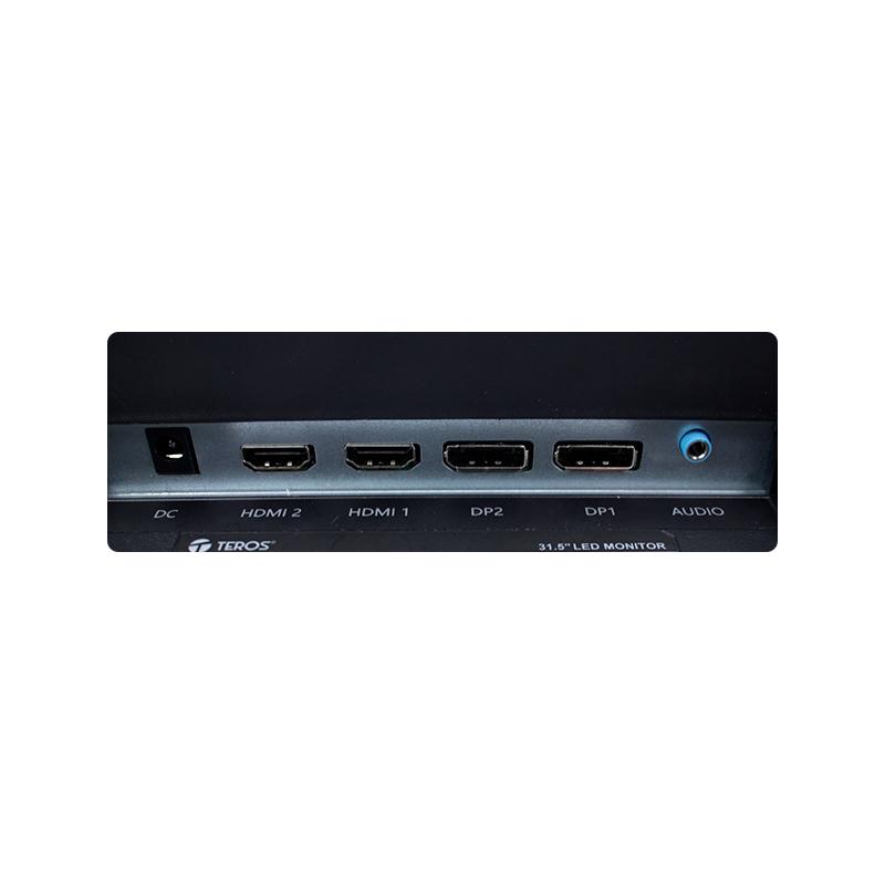 Vista 9 de Monitor plano TEROS TE-3252S, 31.5" 4K UHD VA LED, 60 Hz, 1 ms, HDMI, DP, Audio