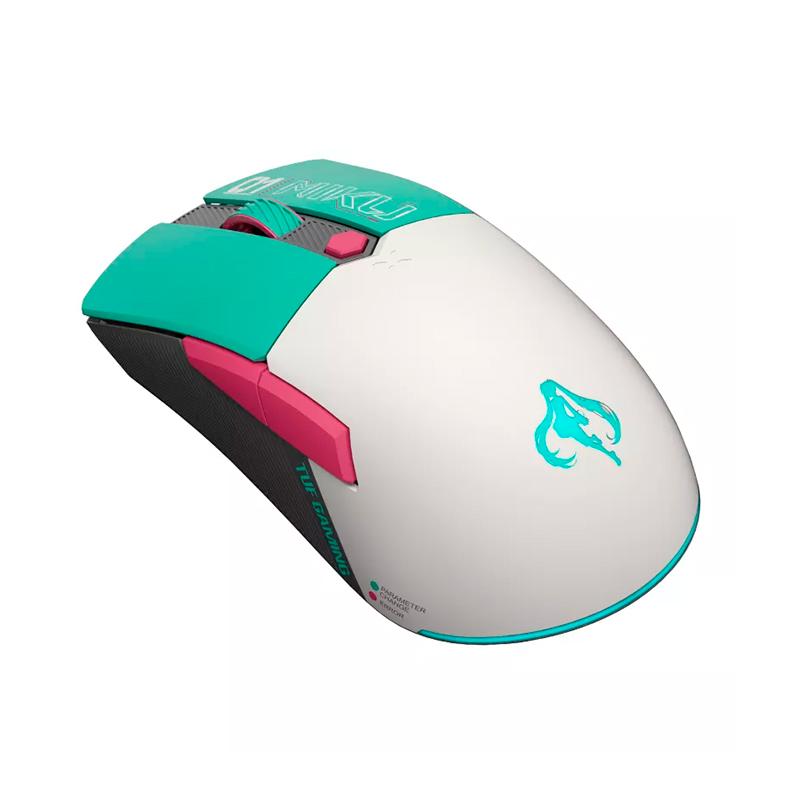 Vista 2 de Mouse Gaming ASUS TUF Mini Wireless Hatsune Miku Edition
