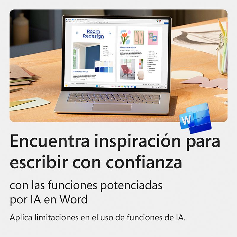 Vista 6 de Licencia Microsoft 365 Personal + Kaspersky (1 Usuario, 12 Meses)