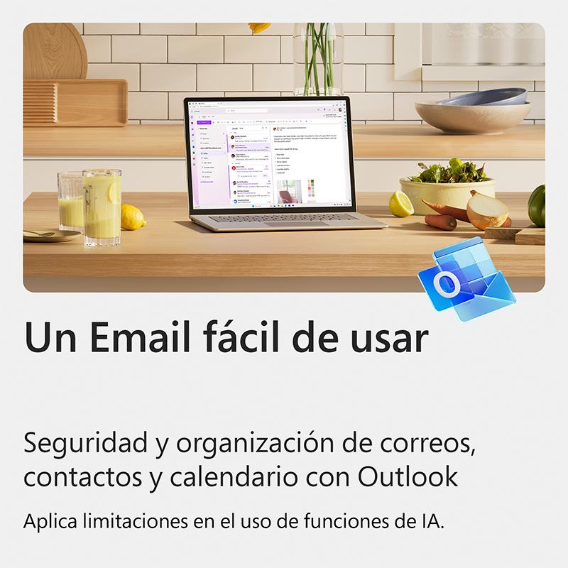Vista 9 de Licencia Microsoft 365 Personal + Kaspersky (1 Usuario, 12 Meses)