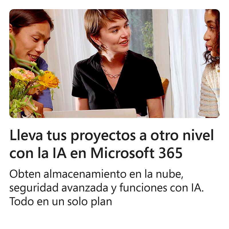 Vista 10 de Licencia Microsoft 365 Personal + Kaspersky (1 Usuario, 12 Meses)
