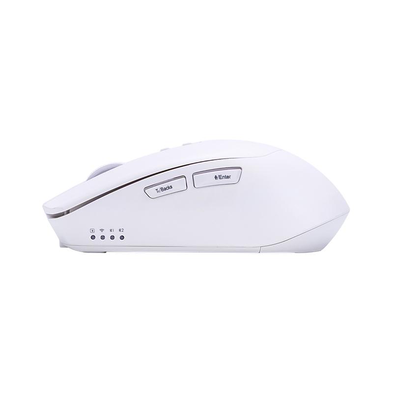 Vista 5 de Mouse Inalámbrico Teros TE-1250AI con IA, Bluetooth y USB