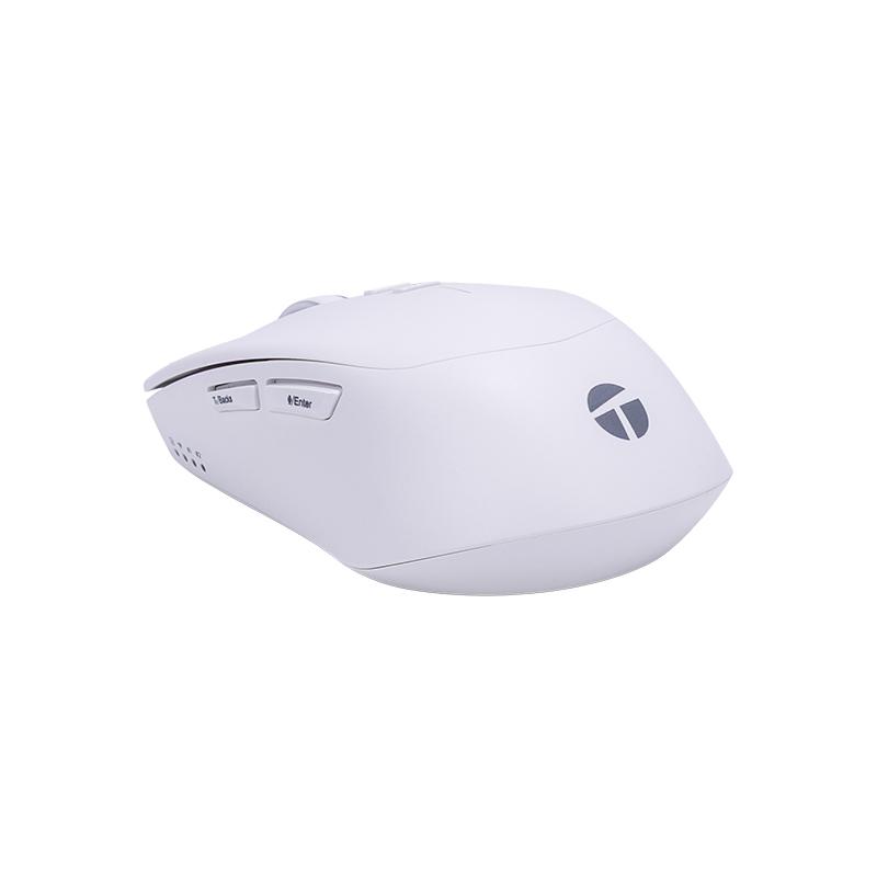 Vista 2 de Mouse Inalámbrico Teros TE-1250AI con IA, Bluetooth y USB