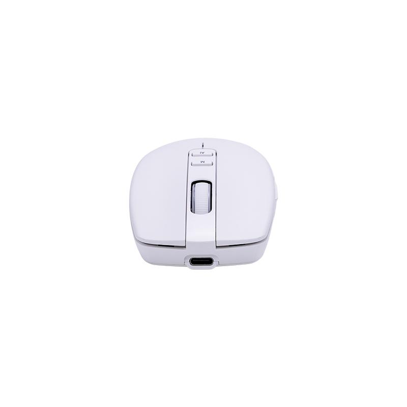 Vista 3 de Mouse Inalámbrico Teros TE-1250AI con IA, Bluetooth y USB