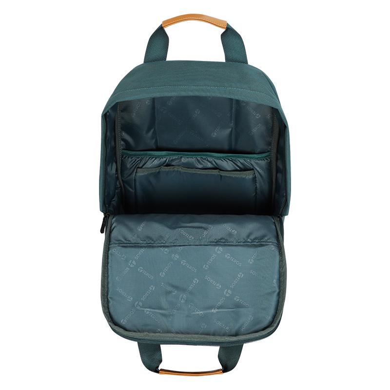 Vista 7 de Backpack Teros City II TE-9032GR, Para Notebooks de hasta 15.6", Color Verde