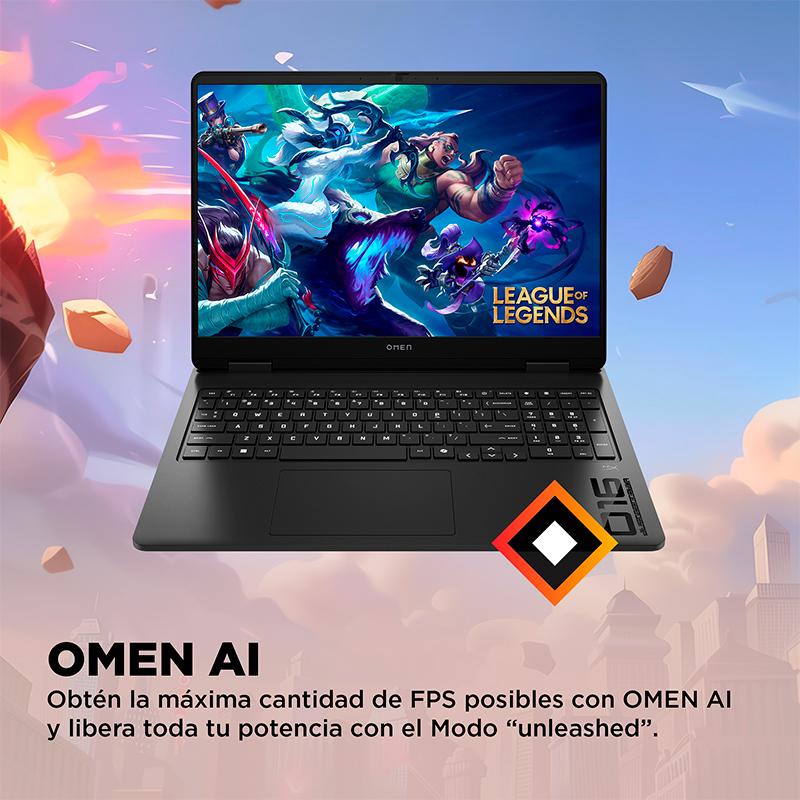 Vista 12 de Notebook HP OMEN Gaming 16-ap0007la, 16" 2K IPS AMD Ryzen 9 8940HX hasta 5.3GHz, 24GB DDR5