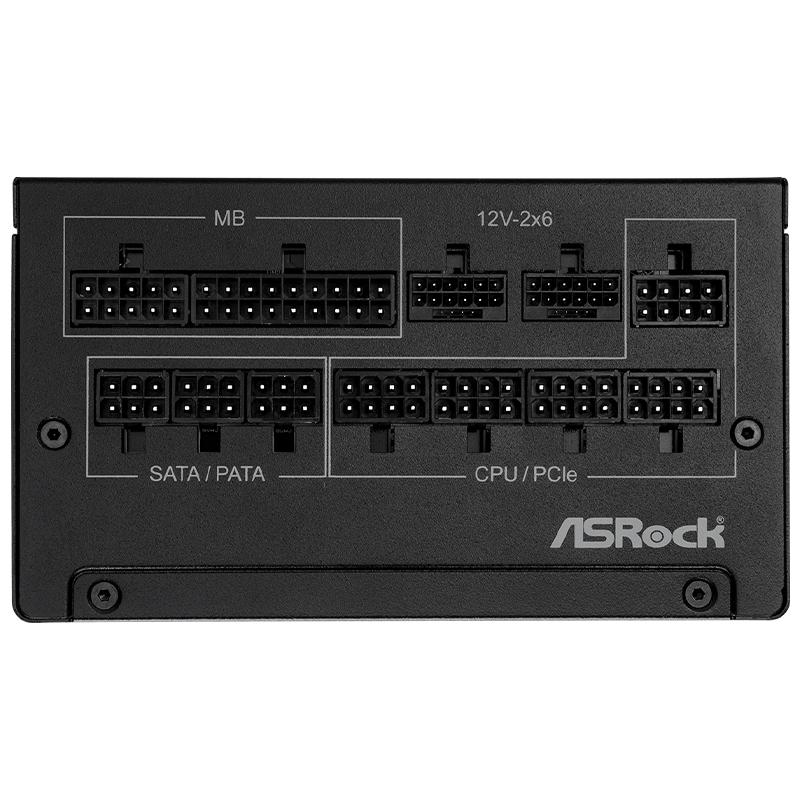 Vista 4 de Fuente de Poder ASRock SL-1200G 80 Plus Gold 1200W Negra