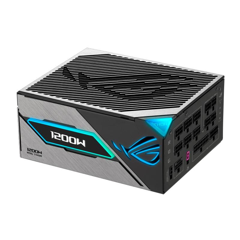Vista 2 de Fuente de alimentación ASUS ROG Thor 1200W Platinum III, 80 Plus Platinum, Formato ATX