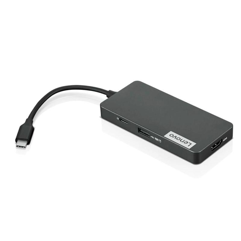 Vista 2 de Hub Lenovo USB-C 7 en 1 Gris Hierro