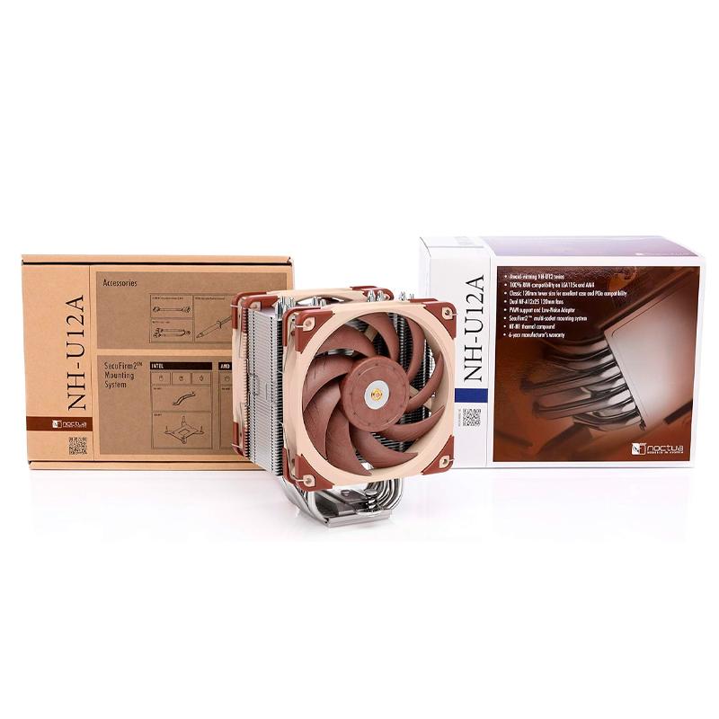 Vista 5 de Cooler CPU Noctua NH-U12A Premium Dual Fan PWM (120mm)