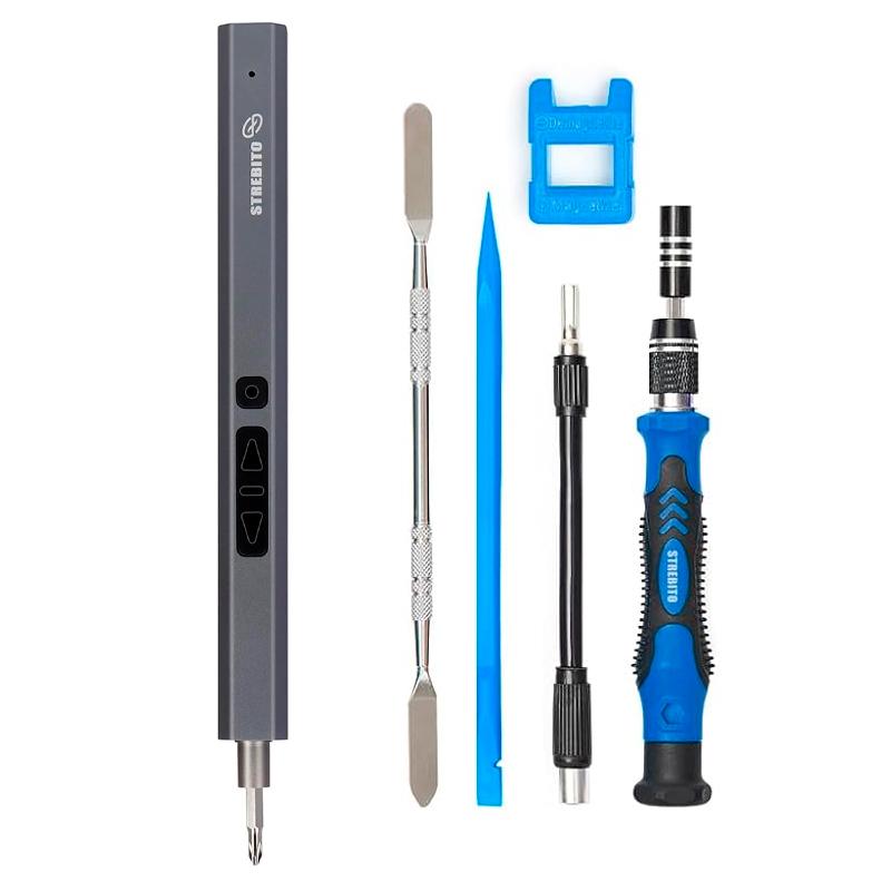 Kit Destornillador Eléctrico de Precisión STREBITO 144 en 1