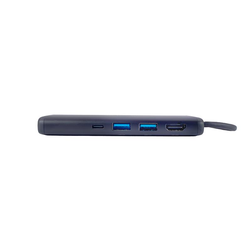 Vista 2 de Hub Teros TE-7134N USB-C 7 en 1 Gen 3