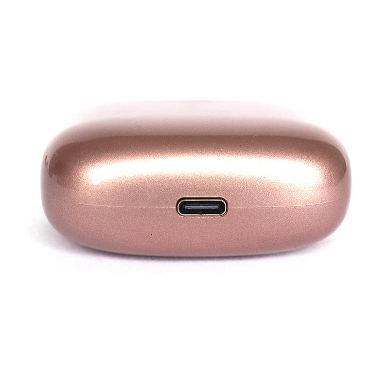 Vista 5 de Audífonos Teros TE-8074GR Bluetooth TWS Rosa/Dorado