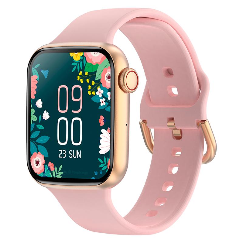Vista 3 de Reloj inteligente TEROS TE-8080RG, 1.78" AMOLED, IP68, bluetooth 5.1, oro rosa