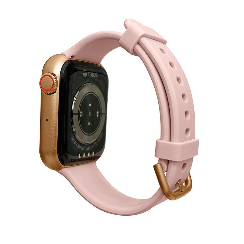 Vista 5 de Reloj inteligente TEROS TE-8080RG, 1.78" AMOLED, IP68, bluetooth 5.1, oro rosa