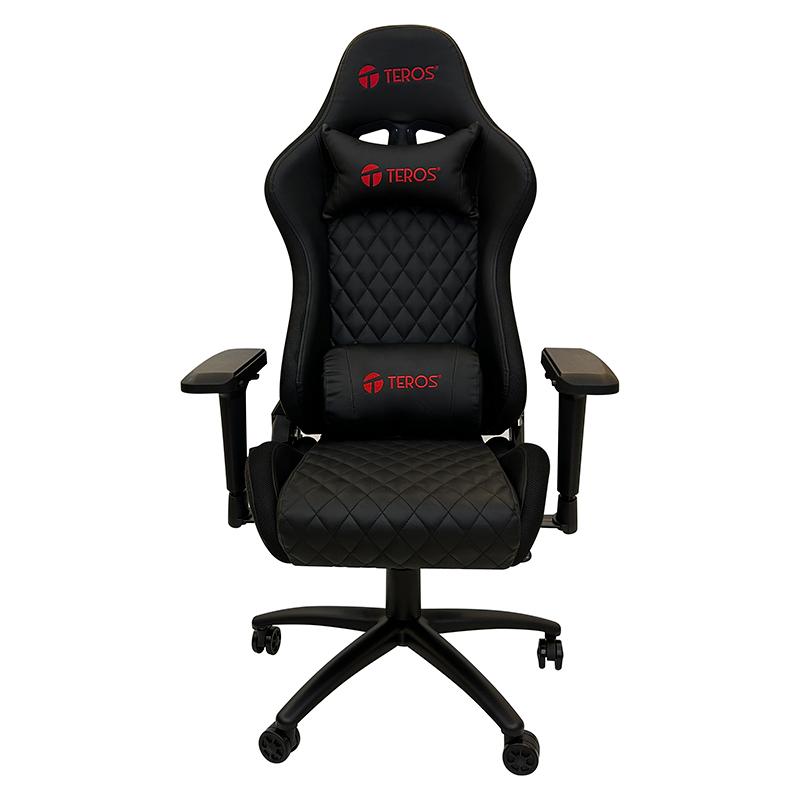 Vista 6 de Silla Gamer Teros TE-8121N Ergonómica Negra