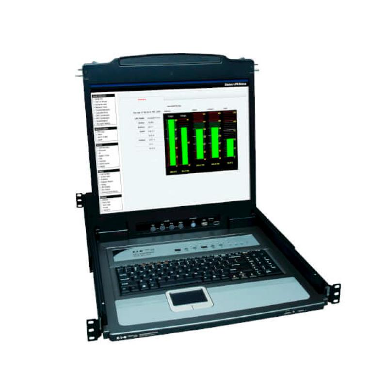 Vista 2 de Consola KVM Tripp-Lite 1U para Rack con 16 Puertos y LCD 19", Tripp Lite