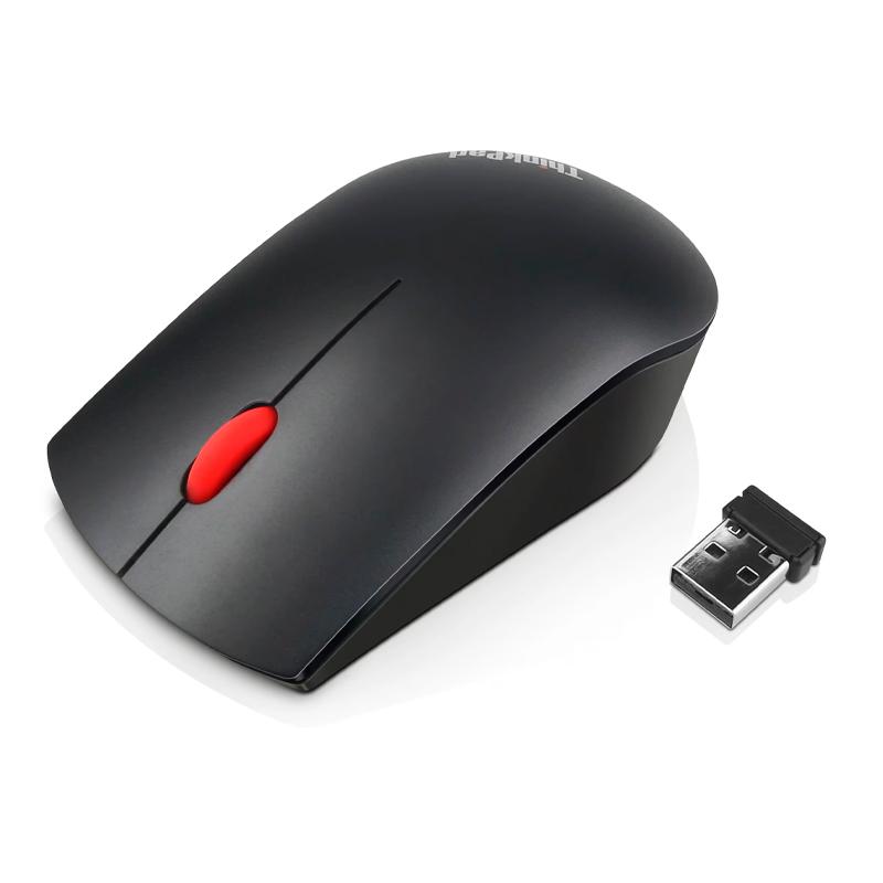 Vista 2 de Mouse Inalámbrico Lenovo ThinkPad Óptico Negro