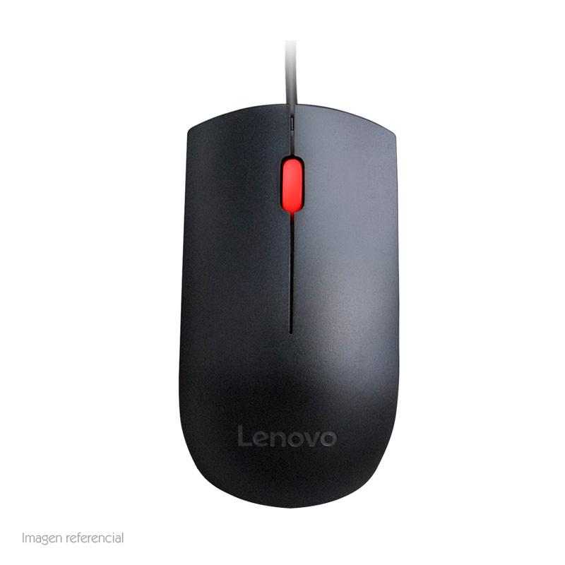 Vista 3 de Mouse Óptico Lenovo Essential 1600 DPI USB Negro