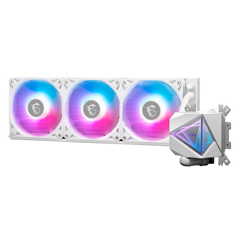 Vista 2 de Refrigeración Líquida MSI MAG CORELIQUID I360 Blanca para CPU