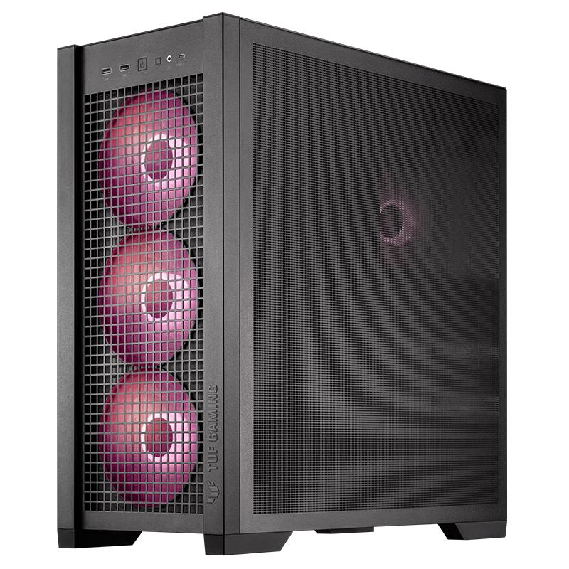Vista 2 de Case ASUS TUF Gaming GT302 ARGB Mid Tower con Vidrio Templado