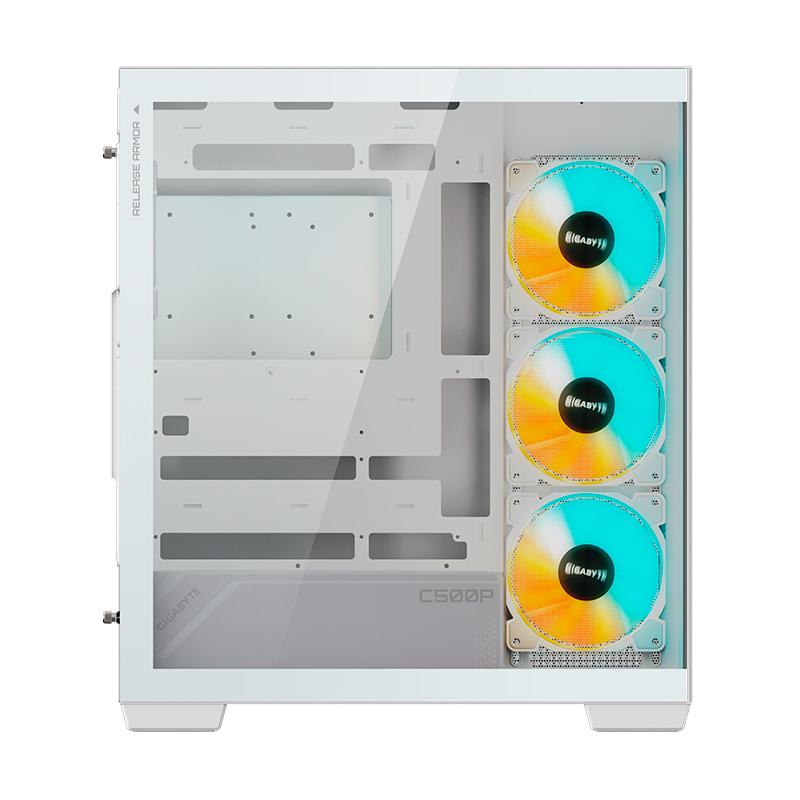 Vista 3 de Gabinete Gigabyte C500 PANORAMIC STEALTH ICE Mid Tower