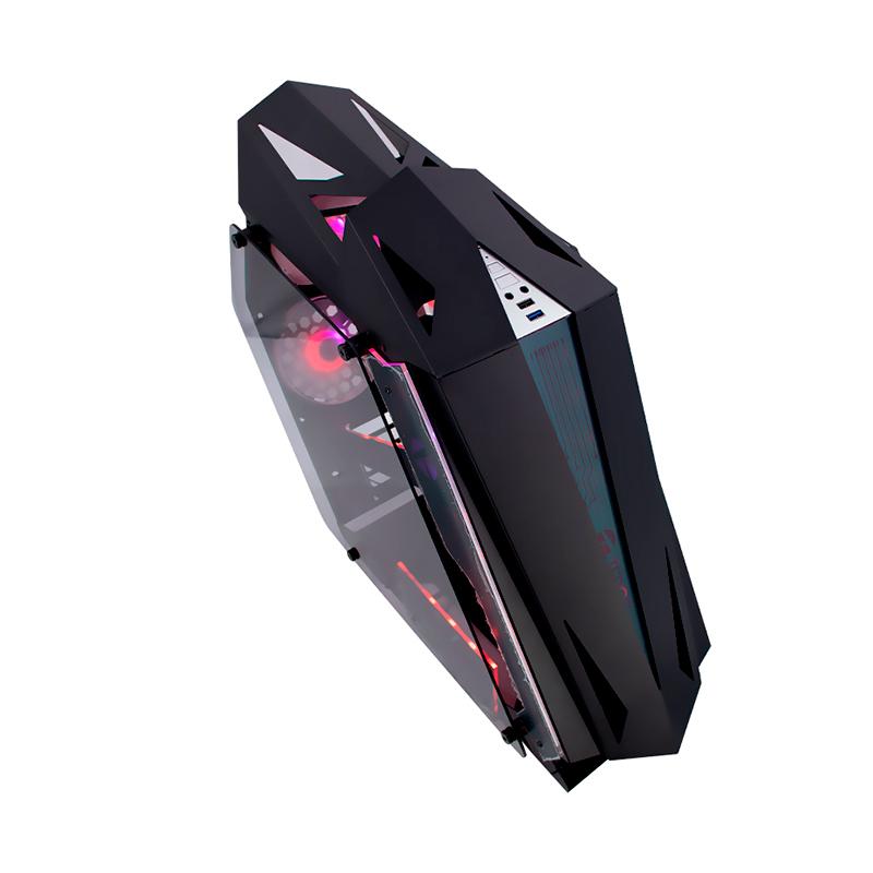 Vista 4 de Case Micro ATX Teros TE1314 Gamer Negro
