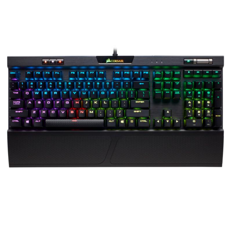 Vista 2 de Teclado Mecánico Gamer Corsair K70 RGB MK.2 RAPIDFIRE CHERRY MX Speed