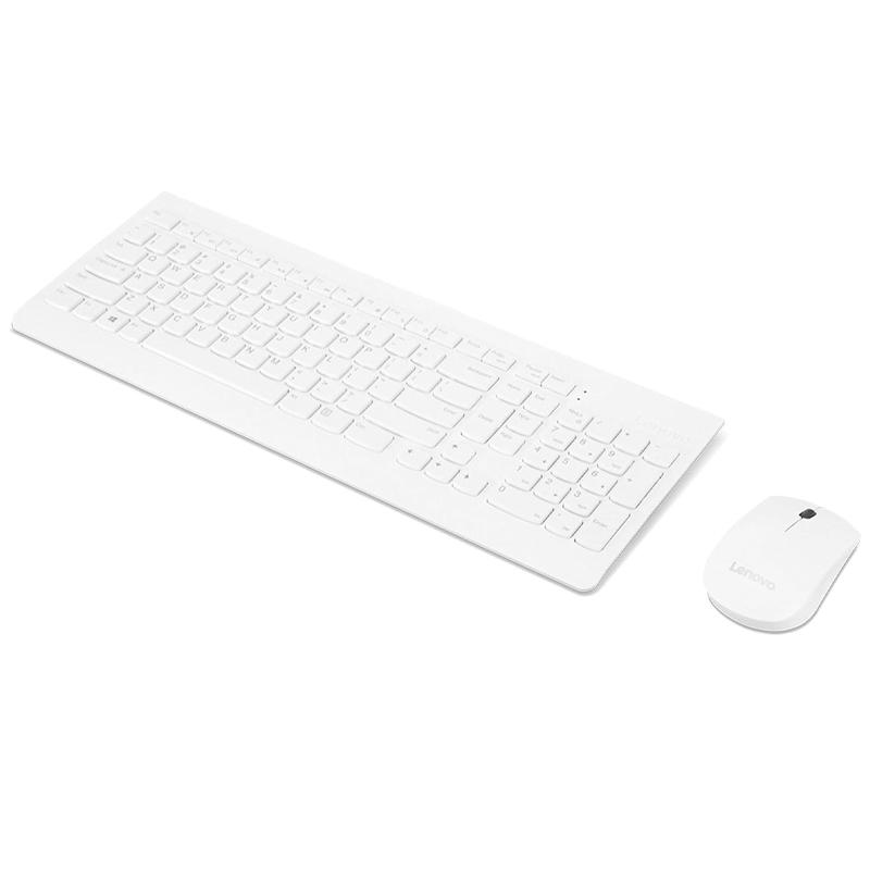Vista 2 de Kit Teclado y Mouse Inalámbrico Lenovo 510 Blanco